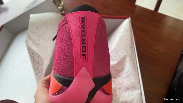 Retro DH4121-600 Pink Jordan 14 Low Shocking (W) 0803